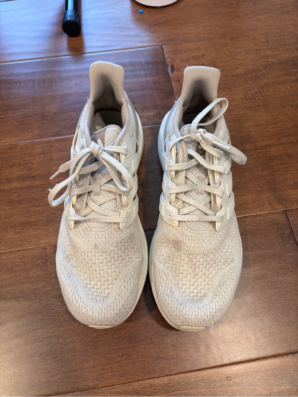 adidas Men’s DreamStrike Cream Knit Running Sneakers - Picture 3 of 6